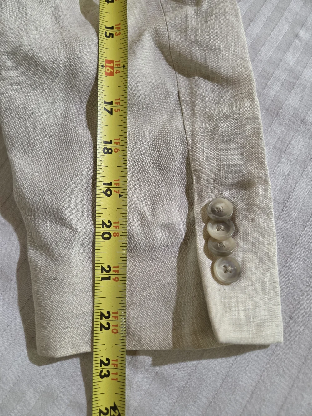 Nordstrom 100% Linen Tan Blazer Sport Coat Fratelli Ormezzano Men's 42R